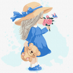 Товари для малювання - Картина за номерами Ідейка Маленька дівчинка 30 х 30 см (KHO6092) Товари для малювання - Картина за номерами Ідейка Маленька дівчинка 30 х 30 см (KHO6092)