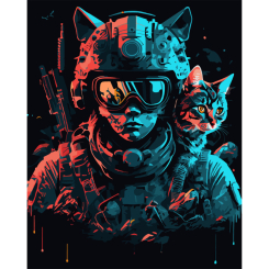 Товари для малювання - Картина за номерами Santi Кіборг 40 х 50 см (954469) Товари для малювання - Картина за номерами Santi Кіборг 40 х 50 см (954469)