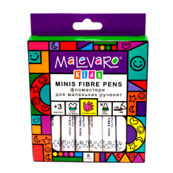 Канцтовари - Набір фломастерів Malevaro Mini 8 кольорів (ML760141) Канцтовари - Набір фломастерів Malevaro Mini 8 кольорів (ML760141)