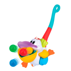 Розвивальні іграшки - Іграшка-каталка Kiddi Smart Пелікан-Витівник (064642) Розвивальні іграшки - Іграшка-каталка Kiddi Smart Пелікан-Витівник (064642)