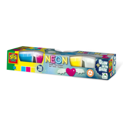 Набори для ліплення - Маса для ліплення Ses Creative Неон 4 кольори не засихає (00461S) Набори для ліплення - Маса для ліплення Ses Creative Неон 4 кольори не засихає (00461S)