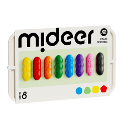 Канцтовари - Воскові олівці Mideer у вигляді квасолі 8 кольорів (MD6219) Канцтовари - Воскові олівці Mideer у вигляді квасолі 8 кольорів (MD6219)