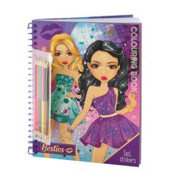 Товари для малювання - Розмальовка Besties з наліпками та олівцями (961002) Товари для малювання - Розмальовка Besties з наліпками та олівцями (961002)