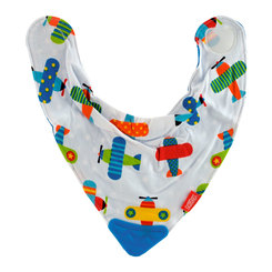 Дитячий посуд та аксесуари - Слинявчик Nuby Літачки із прорізувачем (4290-1) Дитячий посуд та аксесуари - Слинявчик Nuby Літачки із прорізувачем (4290-1)