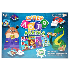 Настільні ігри - Настільна гра Danko toys Суперлото Абетка (СЛА-01U) Настільні ігри - Настільна гра Danko toys Суперлото Абетка (СЛА-01U)