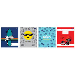 Канцтовари - Зошит Interdruk Boys в клітинку 12 аркушів в асортименті (278890) Канцтовари - Зошит Interdruk Boys в клітинку 12 аркушів в асортименті (278890)