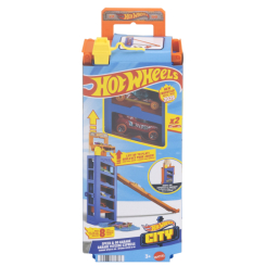 Паркінги і гаражі - Ігровий набір Hot Wheels City Гараж зі спуском синій (JMJ52/2) Паркінги і гаражі - Ігровий набір Hot Wheels City Гараж зі спуском синій (JMJ52/2)