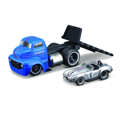 Транспорт і спецтехніка - Ігровий набір Maisto Muscle machines Трейлер-транспортер та машинка 1950 Ford COE Flatbed та 1964 Shelby Cobra (11532/2) Транспорт і спецтехніка - Ігровий набір Maisto Muscle machines Трейлер-транспортер та машинка 1950 Ford COE Flatbed та 1964 Shelby Cobra (11532/2)