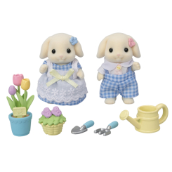 Фігурки тварин - Ігровий набір Sylvanian Families Квіткові кролики-двійнята з аксесуарами для саду (5736) Фігурки тварин - Ігровий набір Sylvanian Families Квіткові кролики-двійнята з аксесуарами для саду (5736)