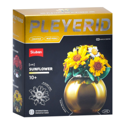 Конструктори з унікальними деталями - Конструктор Sluban Квіти у вазі Соняшники 525 деталей (M38-P8062) Конструктори з унікальними деталями - Конструктор Sluban Квіти у вазі Соняшники 525 деталей (M38-P8062)