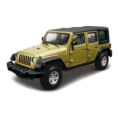 Автомоделі - Автомодель Bburago Jeep wrangler ulimited rubicon зелений металік (18-43012 met green) Автомоделі - Автомодель Bburago Jeep wrangler ulimited rubicon зелений металік (18-43012 met green)