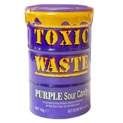 Солодощі - Жувальні цукерки Toxic Waste фіолетова бочка (5060045051059) Солодощі - Жувальні цукерки Toxic Waste фіолетова бочка (5060045051059)
