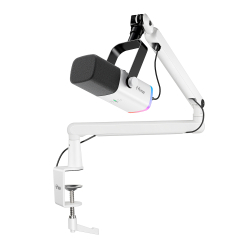 Мікрофони - Мікрофон динамічний Fifine USB/XLR White (TAM8W) Мікрофони - Мікрофон динамічний Fifine USB/XLR White (TAM8W)