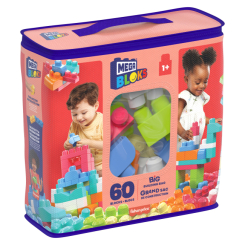 Блокові конструктори - Конструктор Mega Bloks рожевий у мішку 60 деталей (DCH54) Блокові конструктори - Конструктор Mega Bloks рожевий у мішку 60 деталей (DCH54)
