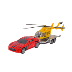 Транспорт і спецтехніка - Ігровий набір Автопром Машина з причепом червона (AP7458/3) Транспорт і спецтехніка - Ігровий набір Автопром Машина з причепом червона (AP7458/3)