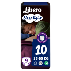 Підгузки - Підгузки-трусики Libero Sleep Tight 10 35-60 кг 9 шт (7322541180816) Підгузки - Підгузки-трусики Libero Sleep Tight 10 35-60 кг 9 шт (7322541180816)