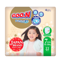 Підгузки - Трусики-підгузки Goo.N Premium soft 3XL (18-30 кг) 22 штуки (F1010101-160) Підгузки - Трусики-підгузки Goo.N Premium soft 3XL (18-30 кг) 22 штуки (F1010101-160)