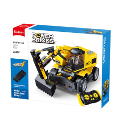 Конструктори з унікальними деталями - Конструктор Sluban Power Bricks Ескаватор на радіокеруванні (M38-B1155) Конструктори з унікальними деталями - Конструктор Sluban Power Bricks Ескаватор на радіокеруванні (M38-B1155)
