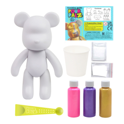 Набори для творчості - Набір для творчості Pour Palz Флюїд Арт Ведмедик Золото світанку (GS-G25020) Набори для творчості - Набір для творчості Pour Palz Флюїд Арт Ведмедик Золото світанку (GS-G25020)