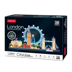 3D-пазли - Тривимірний пазл CubicFun City line Лондон LED (L532h) 3D-пазли - Тривимірний пазл CubicFun City line Лондон LED (L532h)