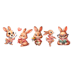 Косметика - Набір тату для тіла Arley Sign Рожеві зайці (2106) Косметика - Набір тату для тіла Arley Sign Рожеві зайці (2106)