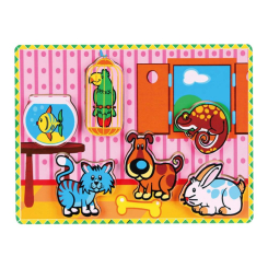 Розвивальні іграшки - Рамка-вкладиш Viga Toys Домашні тварини (56440) Розвивальні іграшки - Рамка-вкладиш Viga Toys Домашні тварини (56440)