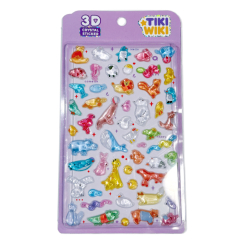 Набори для творчості - Набір 3D-наліпок Tiki Wiki Crystal Тікі веселі тваринки (51423) Набори для творчості - Набір 3D-наліпок Tiki Wiki Crystal Тікі веселі тваринки (51423)