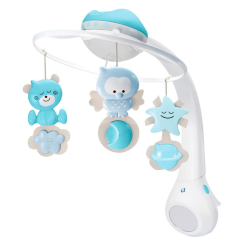 Підвіски, мобілі - Музичний мобіль Infantino 3 в 1 із проектором блакитний (004896I) Підвіски, мобілі - Музичний мобіль Infantino 3 в 1 із проектором блакитний (004896I)