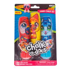 Канцтовари - Кольорова крейда Scentos Веселі улюбленці 3 кольори із тримачем (13698) Канцтовари - Кольорова крейда Scentos Веселі улюбленці 3 кольори із тримачем (13698)