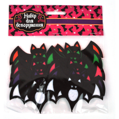 Аксесуари для свят - Набір декору Apli Krapli Летючі миші (ХН-08) Аксесуари для свят - Набір декору Apli Krapli Летючі миші (ХН-08)