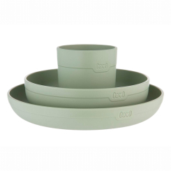Дитячий посуд та аксесуари - Набір посуду Lovi з кружкою Pistachio (21/533_gre) Дитячий посуд та аксесуари - Набір посуду Lovi з кружкою Pistachio (21/533_gre)