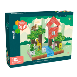 Магнітні конструктори - Конструктор My World Магнітні блоки з тваринками 105 деталей (CJ-4515483) Магнітні конструктори - Конструктор My World Магнітні блоки з тваринками 105 деталей (CJ-4515483)