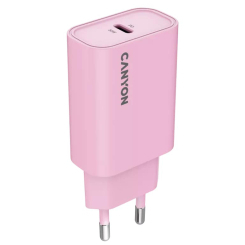 Павербанки - Мережевий зарядний пристрій Canyon OnCharge 30CL 1xPD Type-C 30W Pink (CNE-CHA30CLPK) Павербанки - Мережевий зарядний пристрій Canyon OnCharge 30CL 1xPD Type-C 30W Pink (CNE-CHA30CLPK)