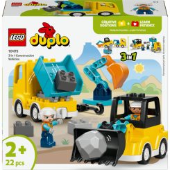 Конструктори LEGO - Конструктор LEGO DUPLO Town Будівельна техніка 3 в 1 (10475) Конструктори LEGO - Конструктор LEGO DUPLO Town Будівельна техніка 3 в 1 (10475)