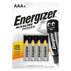 Акумулятори і батарейки - Батарейки Energizer AAA Alkaline power 4 шт (7638900247893) Акумулятори і батарейки - Батарейки Energizer AAA Alkaline power 4 шт (7638900247893)