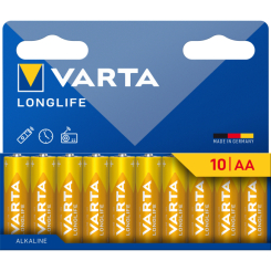 Акумулятори і батарейки - Батарейки Varta Longlife AA 10 шт (4008496067633) Акумулятори і батарейки - Батарейки Varta Longlife AA 10 шт (4008496067633)