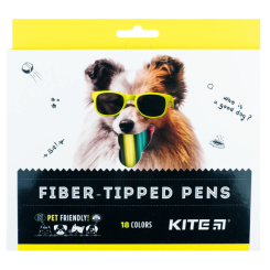 Канцтовари - Фломастери Kite Dogs 18 коьорів (K22-448) Канцтовари - Фломастери Kite Dogs 18 коьорів (K22-448)