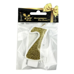 Аксесуари для свят - Свічка Party House Цифра 7 золота (4823848300158) Аксесуари для свят - Свічка Party House Цифра 7 золота (4823848300158)