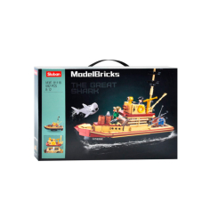 Конструктори з унікальними деталями - Конструктор Sluban Model Bricks Рибальський човен 592 деталі (M38-B1118) Конструктори з унікальними деталями - Конструктор Sluban Model Bricks Рибальський човен 592 деталі (M38-B1118)