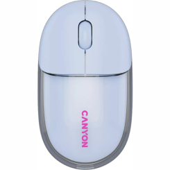 Клавіатура і миші - Мишка Canyon OnClick 24 Dual-mode Silent Bluetooth/Wireless Transparent/Blue (CNS-CMSW24BL) Клавіатура і миші - Мишка Canyon OnClick 24 Dual-mode Silent Bluetooth/Wireless Transparent/Blue (CNS-CMSW24BL)