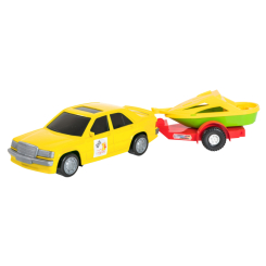 Автомоделі - Автомодель Tigres Мерс жовтий з причепом з корабликом (39003/39003-2) Автомоделі - Автомодель Tigres Мерс жовтий з причепом з корабликом (39003/39003-2)