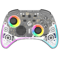 Геймпади - Геймпад GamePro 2.4G/BT 5.1/USB Switch/PC/iOS/Android RGB Transparent (GPX13T) Геймпади - Геймпад GamePro 2.4G/BT 5.1/USB Switch/PC/iOS/Android RGB Transparent (GPX13T)