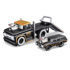 Транспорт і спецтехніка - Ігровий набір Maisto Muscle machines Трейлер-транспортер та машинка 1966 Chevrolet C60 Flatbed та 1970 Oldsmobile Vista Causea (11532/6) Транспорт і спецтехніка - Ігровий набір Maisto Muscle machines Трейлер-транспортер та машинка 1966 Chevrolet C60 Flatbed та 1970 Oldsmobile Vista Causea (11532/6)