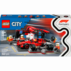 Конструктори LEGO - Конструктор LEGO City Піт-стоп і піт-екіпаж F1 з болідом Ferrari (60443) Конструктори LEGO - Конструктор LEGO City Піт-стоп і піт-екіпаж F1 з болідом Ferrari (60443)