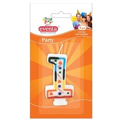 Аксесуари для свят - Свічка для торта EVENTA Цифра 1 (39100400) (39100300) Аксесуари для свят - Свічка для торта EVENTA Цифра 1 (39100400) (39100300)