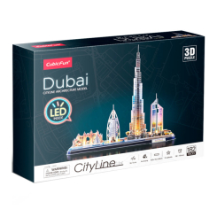 3D-пазли - Тривимірний пазл CubicFun City line Дубай із LED-підсвічуванням (L523h) 3D-пазли - Тривимірний пазл CubicFun City line Дубай із LED-підсвічуванням (L523h)