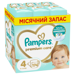Підгузки - Підгузки Pampers Premium care Maxi 9-14 кг 174 шт (8006540855935) Підгузки - Підгузки Pampers Premium care Maxi 9-14 кг 174 шт (8006540855935)