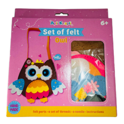 Набори для творчості - Набір для творчості Apli Krapli Сумка з фетру Сова (4820198701246) Набори для творчості - Набір для творчості Apli Krapli Сумка з фетру Сова (4820198701246)
