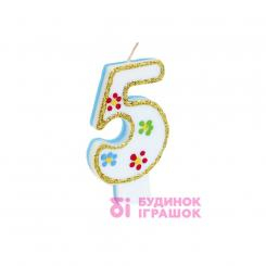 Аксесуари для свят - Свічка для торта Party house Цифра 5 (9869204262185) Аксесуари для свят - Свічка для торта Party house Цифра 5 (9869204262185)