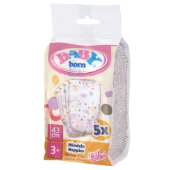 Одяг та аксесуари - Підгузки для ляльки Baby Born 5 шт (838358) Одяг та аксесуари - Підгузки для ляльки Baby Born 5 шт (838358)